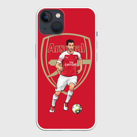 Чехол для iPhone 13 с принтом Генрих Мхитарян в Кировске,  |  | fc arsenal | henrikh mkhitaryan | генрих мхитарян | фк арсенал | футбол | футболист