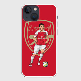 Чехол для iPhone 13 mini с принтом Генрих Мхитарян в Кировске,  |  | fc arsenal | henrikh mkhitaryan | генрих мхитарян | фк арсенал | футбол | футболист