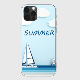 Чехол для iPhone 12 Pro Max с принтом ПАРУСНИКИ | SUMMER (Z) в Кировске, Силикон |  | ship | ships | summer | кораблик | кораблики | корабль | летняя | лето | лодочка | мореход | одинокая лодка | парусник | судно | яхта | яхты