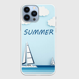 Чехол для iPhone 13 Pro Max с принтом ПАРУСНИКИ | SUMMER (Z) в Кировске,  |  | ship | ships | summer | кораблик | кораблики | корабль | летняя | лето | лодочка | мореход | одинокая лодка | парусник | судно | яхта | яхты