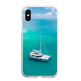 Чехол для iPhone XS Max матовый с принтом ПАРУСНИК | SAILBOAT (Z) в Кировске, Силикон | Область печати: задняя сторона чехла, без боковых панелей | Тематика изображения на принте: boat | sailboat | ship | ships | кораблик | кораблики | корабль | лагуна | лодка | лодочка | мореход | одинокая лодка | парус | парусник | судно | яхта | яхты