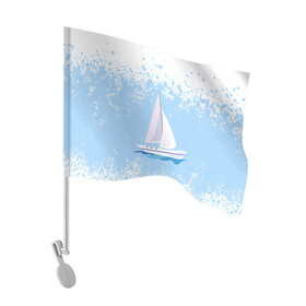 Флаг для автомобиля с принтом ОДИНОКАЯ ЛОДКА | SAILBOAT (Z) в Кировске, 100% полиэстер | Размер: 30*21 см | boat | sailboat | ship | ships | бумага | кораблик | кораблики | корабль | красный парус | лодка | лодочка на белом | мореход | одинокая лодка | оригами | парус | парусник | судно | яхта