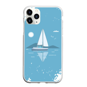 Чехол для iPhone 11 Pro Max матовый с принтом ОДИНОКИЙ ПАРУСНИК | SAILBOAT (Z) в Кировске, Силикон |  | boat | sailboat | ship | ships | бумага | кораблик | кораблики | корабль | красный парус | лодка | лодочка на белом | мореход | одинокая лодка | оригами | парус | парусник | судно | яхта