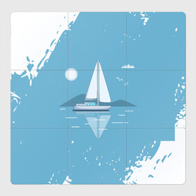 Магнитный плакат 3Х3 с принтом ОДИНОКИЙ ПАРУСНИК | SAILBOAT (Z) в Кировске, Полимерный материал с магнитным слоем | 9 деталей размером 9*9 см | boat | sailboat | ship | ships | бумага | кораблик | кораблики | корабль | красный парус | лодка | лодочка на белом | мореход | одинокая лодка | оригами | парус | парусник | судно | яхта