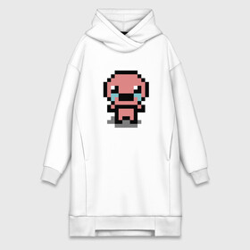 Платье-худи хлопок с принтом pixel isaac в Кировске,  |  | character | cry | eyes | face | game | head | isaac | logo | pixel | sadness | tears | the binding of isaac | айзек | глаза | голова | грусть | жертвоприношение исаака | игра | лицо | лого | персонаж | пиксель | плачь | слезы