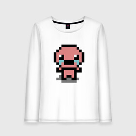 Женский лонгслив хлопок с принтом pixel isaac в Кировске, 100% хлопок |  | character | cry | eyes | face | game | head | isaac | logo | pixel | sadness | tears | the binding of isaac | айзек | глаза | голова | грусть | жертвоприношение исаака | игра | лицо | лого | персонаж | пиксель | плачь | слезы