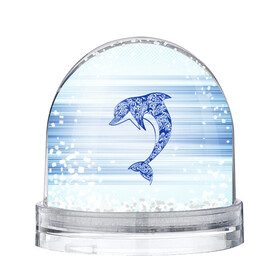 Игрушка Снежный шар с принтом Дельфин в Кировске, Пластик | Изображение внутри шара печатается на глянцевой фотобумаге с двух сторон | cute | dolphin | два дельфина | дельфин | дельфин в море | дельфинами | милый | мир | подводный
