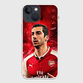 Чехол для iPhone 13 mini с принтом Генрих Мхитарян в Кировске,  |  | henrikh mkhitaryan | roma | генрих мхитарян | рома | фк | футбол | футбольный клуб