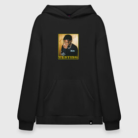 Худи SuperOversize хлопок с принтом Asap Rocky в Кировске, 70% хлопок, 30% полиэстер, мягкий начес внутри | карман-кенгуру, эластичная резинка на манжетах и по нижней кромке, двухслойный капюшон
 | asap | flacko | music | rap | rocky