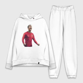 Женский костюм хлопок Oversize с принтом Cristiano Ronaldo в Кировске,  |  | 07 | 7 | cristiano ronaldo | juventus | manchester united | national team | portugal | real madrid | soccer | soccer player | криштиану роналду | манчестер юнайтед | нападающий | португалия | реал мадрид | роналдо | сборная | футбол | фут