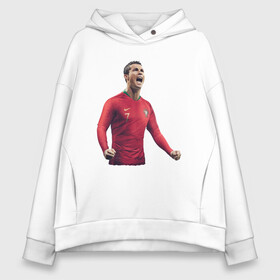 Женское худи Oversize хлопок с принтом Cristiano Ronaldo в Кировске, френч-терри — 70% хлопок, 30% полиэстер. Мягкий теплый начес внутри —100% хлопок | боковые карманы, эластичные манжеты и нижняя кромка, капюшон на магнитной кнопке | Тематика изображения на принте: 07 | 7 | cristiano ronaldo | juventus | manchester united | national team | portugal | real madrid | soccer | soccer player | криштиану роналду | манчестер юнайтед | нападающий | португалия | реал мадрид | роналдо | сборная | футбол | фут