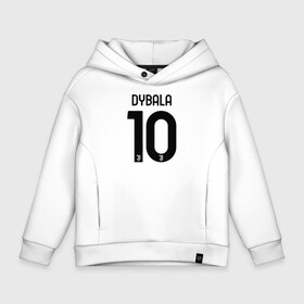 Детское худи Oversize хлопок с принтом Dybala 10 номер Ювентус в Кировске, френч-терри — 70% хлопок, 30% полиэстер. Мягкий теплый начес внутри —100% хлопок | боковые карманы, эластичные манжеты и нижняя кромка, капюшон на магнитной кнопке | Тематика изображения на принте: 10 | ac milan | champions | fifa | juve | juventus | juvi | paulo dybala | soccer | uefa | дубала | лига чемпионов | номер | пауло дибала | сборная аргентины | спорт | уефа | фифа | фк | футбол | футболист | футбольный клуб | 