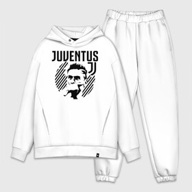 Мужской костюм хлопок OVERSIZE с принтом Juventus Paulo Dybala в Кировске,  |  | 10 | ac milan | champions | fifa | juve | juventus | juvi | paulo dybala | soccer | uefa | дубала | лига чемпионов | номер | пауло дибала | сборная аргентины | спорт | уефа | фифа | фк | футбол | футболист | футбольный клуб | 