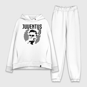 Женский костюм хлопок Oversize с принтом Juventus Paulo Dybala в Кировске,  |  | 10 | ac milan | champions | fifa | juve | juventus | juvi | paulo dybala | soccer | uefa | дубала | лига чемпионов | номер | пауло дибала | сборная аргентины | спорт | уефа | фифа | фк | футбол | футболист | футбольный клуб | 