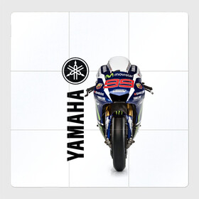 Магнитный плакат 3Х3 с принтом YAMAHA [002] в Кировске, Полимерный материал с магнитным слоем | 9 деталей размером 9*9 см | moto | yamaha | мотоцикл | ямана | ямаха