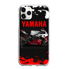 Чехол для iPhone 11 Pro матовый с принтом YAMAHA [004] в Кировске, Силикон |  | Тематика изображения на принте: moto | yamaha | мотоцикл | ямана | ямаха