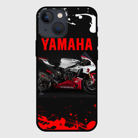 Чехол для iPhone 13 mini с принтом YAMAHA [004] в Кировске,  |  | Тематика изображения на принте: moto | yamaha | мотоцикл | ямана | ямаха