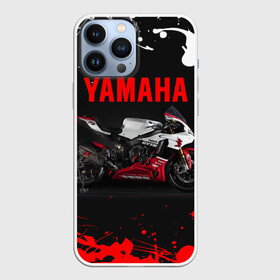 Чехол для iPhone 13 Pro Max с принтом YAMAHA [004] в Кировске,  |  | Тематика изображения на принте: moto | yamaha | мотоцикл | ямана | ямаха