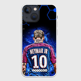 Чехол для iPhone 13 mini с принтом НЕЙМАР   NEYMAR JR   НЕОН в Кировске,  |  | football | neymar | paris saint germain football club | sport | uefa | неймар | неймар да силва сантос жуниор | пари сен жермен | псж | сборная бразилии | спорт | уефа. | футбол