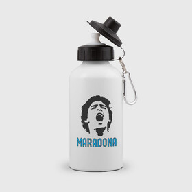 Бутылка спортивная с принтом Maradona Scream в Кировске, металл | емкость — 500 мл, в комплекте две пластиковые крышки и карабин для крепления | argentina | maradona | messi | sport | аргентина | гол | диего | марадона | месси | мяч | рука бога | спорт | футбол | чемпион