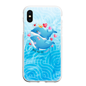 Чехол для iPhone XS Max матовый с принтом Два дельфина в Кировске, Силикон | Область печати: задняя сторона чехла, без боковых панелей | cute | dolphin | два дельфина | дельфин | дельфин в море | дельфинами | любовь | милый | мир | подводный | сердечки