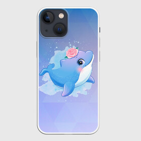 Чехол для iPhone 13 mini с принтом Дельфинчик в Кировске,  |  | cute | dolphin | дельфин | дельфин в море | дельфинами | дельфинчик | милый | мир | подводный