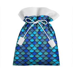 Подарочный 3D мешок с принтом Чешуя рыбы в Кировске, 100% полиэстер | Размер: 29*39 см | Тематика изображения на принте: море | морская | морские | морские мотивы | паттерн | русалка | рыбы | рыбья | чешуя