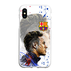 Чехол для iPhone XS Max матовый с принтом НЕЙМАР / NEYMAR / БАРСЕЛОНА в Кировске, Силикон | Область печати: задняя сторона чехла, без боковых панелей | barcelona. | football | neymar | paris saint germain football club | sport | uefa | барселона | неймар | неймар да силва сантос жуниор | пари сен жермен | псж | сборная бразилии | спорт | уефа | футбол