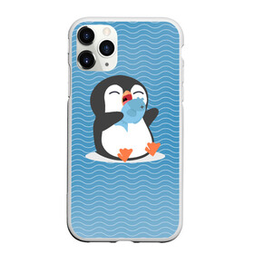 Чехол для iPhone 11 Pro матовый с принтом Пингвин в Кировске, Силикон |  | ест рыбу | морские | океан | пингвин | пингвинчик | рыба | рыбку