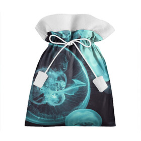 Подарочный 3D мешок с принтом Медуза в Кировске, 100% полиэстер | Размер: 29*39 см | Тематика изображения на принте: medusa | животные | медузы | мир | подводный | рыбы | щупальца