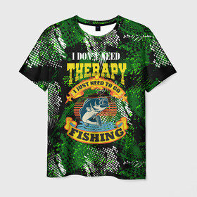 Мужская футболка 3D с принтом Трофейная рыбалка на карпа в Кировске, 100% полиэфир | прямой крой, круглый вырез горловины, длина до линии бедер | fish | карп | лето | отдых | поклев | рыба | рыбалка | рыболов | спиннинг | удилище | удочка