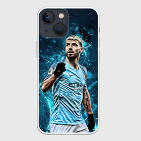 Чехол для iPhone 13 mini с принтом Sergio Agero в Кировске,  |  | Тематика изображения на принте: sergio aguero | аргентина | манчестер | манчестер сити | фк | футбол | футбольный клуб