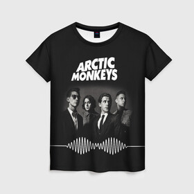 Женская футболка 3D с принтом arctic monkeys в Кировске, 100% полиэфир ( синтетическое хлопкоподобное полотно) | прямой крой, круглый вырез горловины, длина до линии бедер | alex turner | arctic monkeys | britain | great | indie | rock | алекс тернер | арктик монкейс | инди | рок