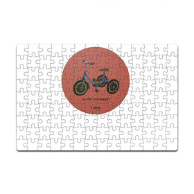 Головоломка Пазл магнитный 126 элементов с принтом Ретро велосипед в Кировске, полимерный материал с магнитным слоем | 126 деталей, размер изделия —  180*270 мм | велосипед | винтаж | ностальгия | ретро | ссср