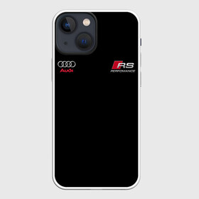 Чехол для iPhone 13 mini с принтом AUDI | АУДИ | QUATTRO (+с) (Z) в Кировске,  |  | audi | auto | autosport | perfomance | quattro | rs | sport | авто | авто спорт | автомобиль | автомобильные | автоспорт | ауди | бренд | кватро | марка | машины | перфоманс | рс | спорт