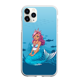 Чехол для iPhone 11 Pro Max матовый с принтом Mermaid | Русалка | Русалочка в Кировске, Силикон |  | mermaid | naiad | nymph | rusalka | ведява | водяница | восточнославянская мифология | дух | лесовица | мифология | морская дева | нимфа | русал | русалии | русалка | русалочка | ундина | фараонка