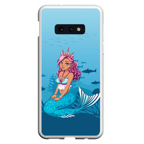 Чехол для Samsung S10E с принтом Mermaid | Русалка | Русалочка в Кировске, Силикон | Область печати: задняя сторона чехла, без боковых панелей | mermaid | naiad | nymph | rusalka | ведява | водяница | восточнославянская мифология | дух | лесовица | мифология | морская дева | нимфа | русал | русалии | русалка | русалочка | ундина | фараонка