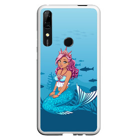 Чехол для Honor P Smart Z с принтом Mermaid | Русалка | Русалочка в Кировске, Силикон | Область печати: задняя сторона чехла, без боковых панелей | mermaid | naiad | nymph | rusalka | ведява | водяница | восточнославянская мифология | дух | лесовица | мифология | морская дева | нимфа | русал | русалии | русалка | русалочка | ундина | фараонка