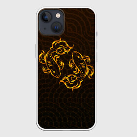 Чехол для iPhone 13 с принтом Золотые рыбки в Кировске,  |  | fish | желание | золотая | золотая рыбка | золотые | море | океан | рыба | рыбка | рыбки