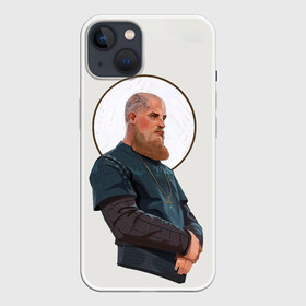 Чехол для iPhone 13 с принтом Ragnarr Saint в Кировске,  |  | Тематика изображения на принте: viking | vikings | альфред великий | аслауг | викинг | викинги | конунг | лагерта | один | рагнар лодброк | сериал | сериалы | харальд