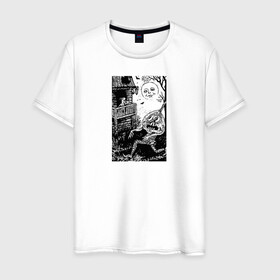 Мужская футболка хлопок с принтом Night of Fear в Кировске, 100% хлопок | прямой крой, круглый вырез горловины, длина до линии бедер, слегка спущенное плечо. | monster | картина | монстр | ретро | тыква | хэллоуин