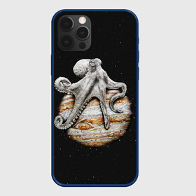 Чехол для iPhone 12 Pro с принтом Planetary Octopus в Кировске, силикон | область печати: задняя сторона чехла, без боковых панелей | galaxy | jupiter | octopus | planet | space | stars | stellar | sun | system | галактика | звездная | звезды | космос | осьминог | планета | система | солнце | юпитер