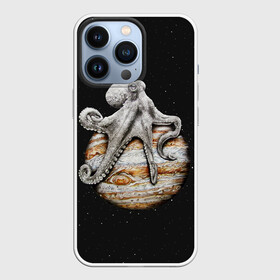 Чехол для iPhone 13 Pro с принтом Planetary Octopus в Кировске,  |  | Тематика изображения на принте: galaxy | jupiter | octopus | planet | space | stars | stellar | sun | system | галактика | звездная | звезды | космос | осьминог | планета | система | солнце | юпитер