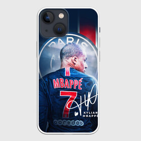 Чехол для iPhone 13 mini с принтом Килиан Мбаппе, PSG в Кировске,  |  | kylian mbappe | автограф | килиан мбаппе | номер 7 | псж | сборная франции | футбол | футболист