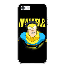 Чехол для iPhone 5/5S матовый с принтом Invincible в Кировске, Силикон | Область печати: задняя сторона чехла, без боковых панелей | invincible | комикс | марк грейсон | мультсериал | неуязвимый | супергерой