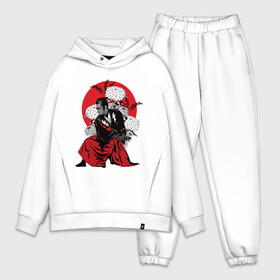 Мужской костюм хлопок OVERSIZE с принтом САМУРАЙ 007 в Кировске,  |  | black | bond | flowers | japan | red | samurai | кимоно | костюм | меч | самурай | цветы | япония