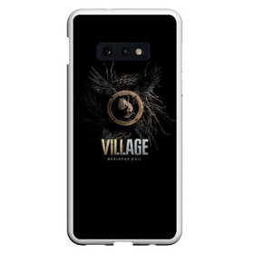 Чехол для Samsung S10E с принтом Resident Evil Village в Кировске, Силикон | Область печати: задняя сторона чехла, без боковых панелей | Тематика изображения на принте: biohazard | lady dumitrescu | re 8 | re village | resident evil | stars | umbrella | vampire | vii | village | амбрелла | вампир | диметреску | димитреску | зомби | корпорация амбрелла | обитель зла | обитель зла деревня | резидент | резиден