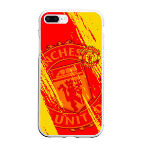 Чехол для iPhone 7Plus/8 Plus матовый с принтом МАНЧЕСТЕР MANCHESTER UNITED в Кировске, Силикон | Область печати: задняя сторона чехла, без боковых панелей | football | manchester united football club | sport | uefa | английская премьер лига | лига финал | манчестер юнайтед | матч. | спорт | уефа | финал | футбол