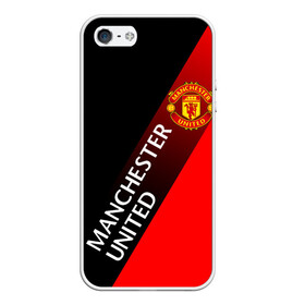 Чехол для iPhone 5/5S матовый с принтом МАНЧЕСТЕР MANCHESTER UNITED в Кировске, Силикон | Область печати: задняя сторона чехла, без боковых панелей | football | manchester united football club | sport | uefa | английская премьер лига | лига финал | манчестер юнайтед | матч. | спорт | уефа | финал | футбол