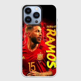 Чехол для iPhone 13 Pro с принтом Серхио Рамос, Сборная Испании в Кировске,  |  | sergio ramos | sr4 | номер 4 | реал мадрид | сборная испании | серхио рамос | футбол | футболист